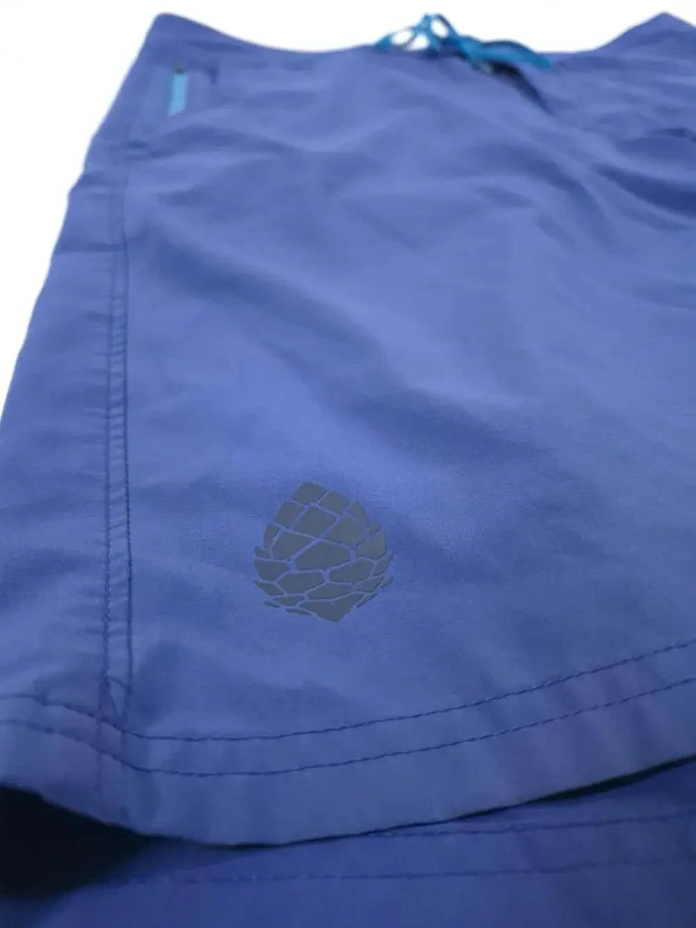 Stio Skyline Royal Board Shorts Mens 36 Blue Solid Stretch Swim Trunks Pockets